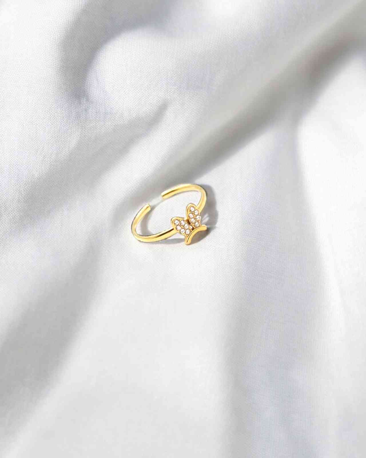 18K Gold Plated Bunny ring