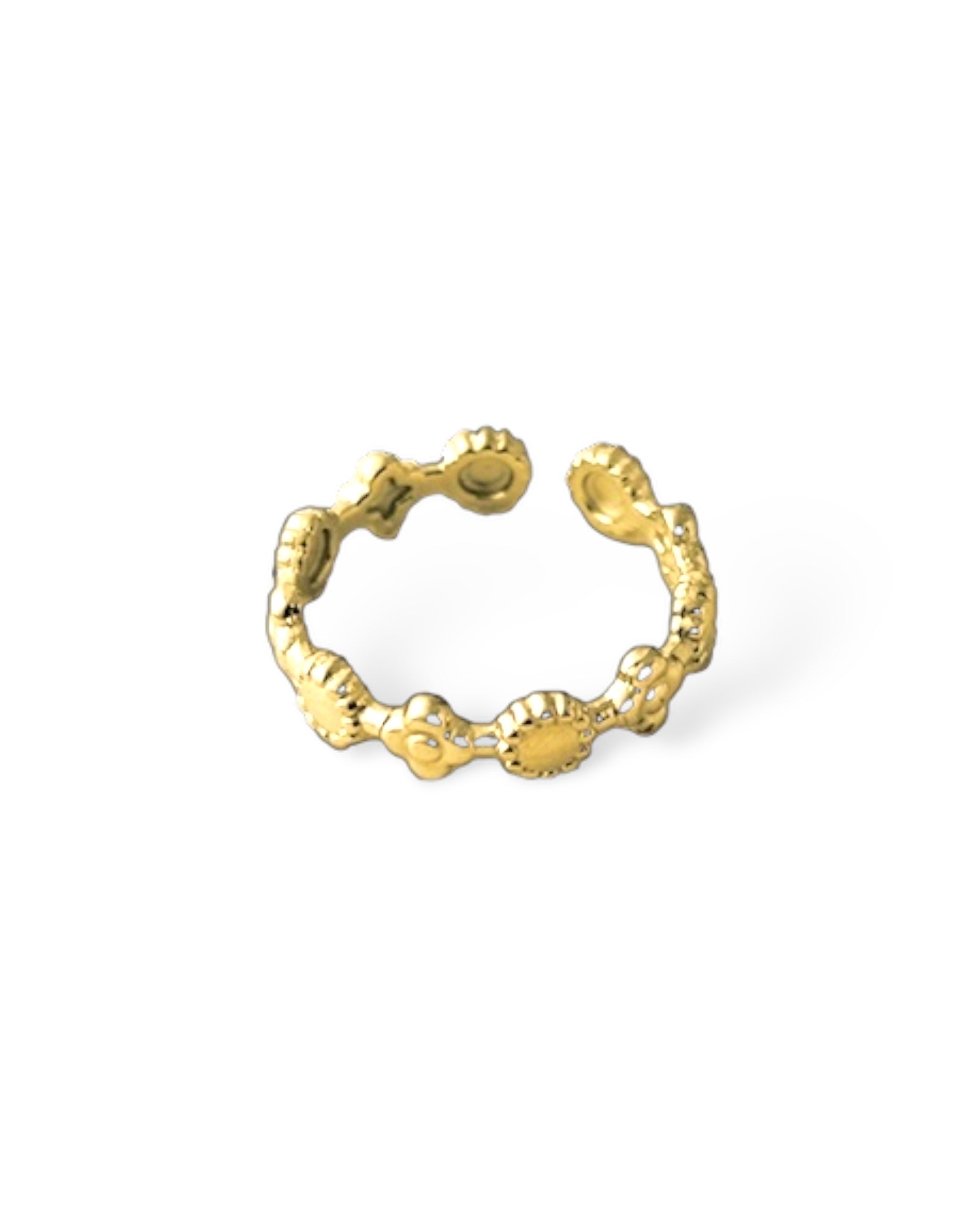 Flower Band 18K Gold Plated ring